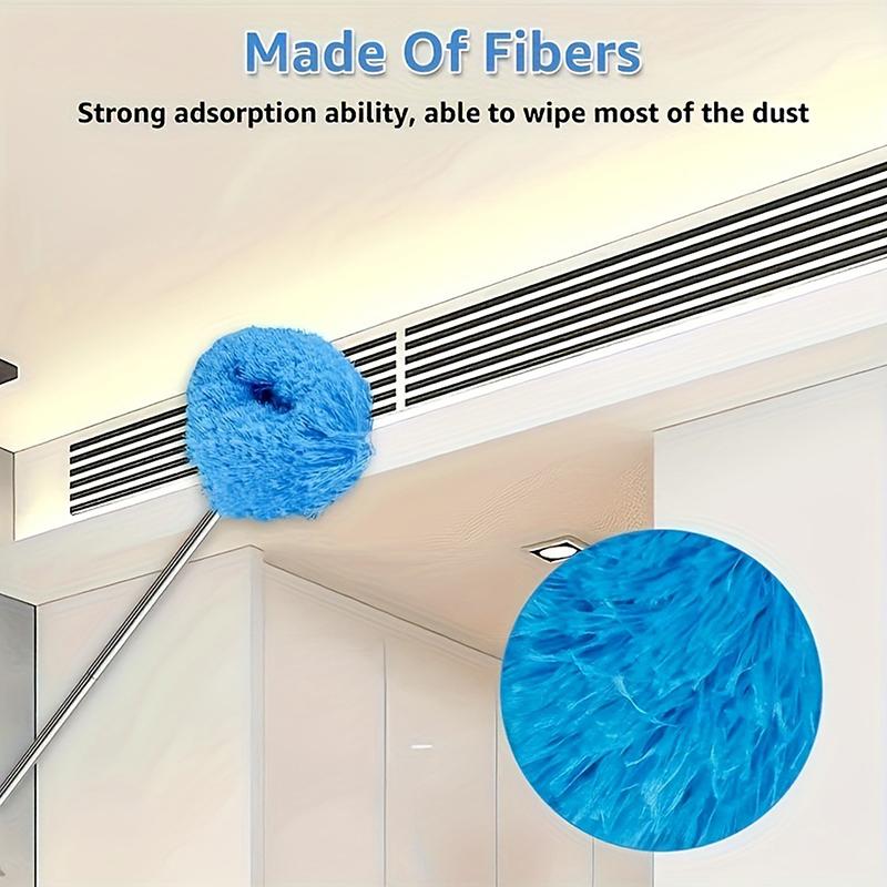 Mikrofiber Takfläktsdammvippa Förlängs Upp Till Långskaftad Dammlåsning Återanvändbar Och Rengöringsborste För Enkel Rengöring
