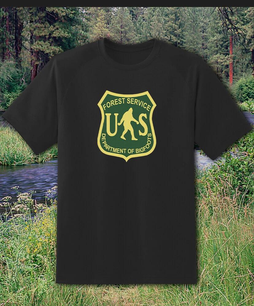 US Forest Service Bigfoot Sign Shirt - Adult & Youth sizes up to 6XL Fast Ship!! S