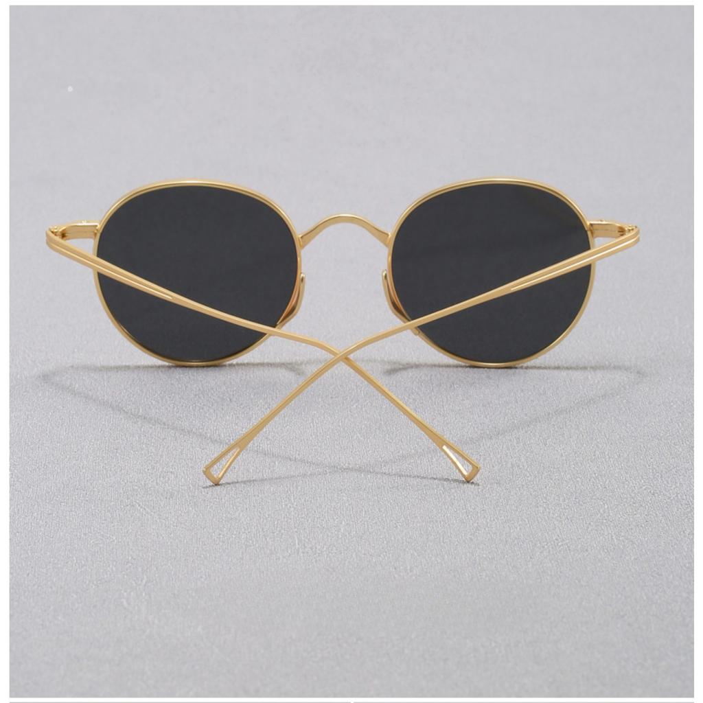 Ultra Light Pure Titanium Sunglasses for Men Women Retro Japanese Luxury Brand Designer Fashion Sunglasses