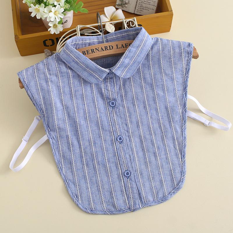 

Хлопковый воротник-подделка для женщин, универсальная декоративная поддельная рубашка, поддельный воротник с деревянным краем уха, белая рубашка, поддельный воротник для женщин B305