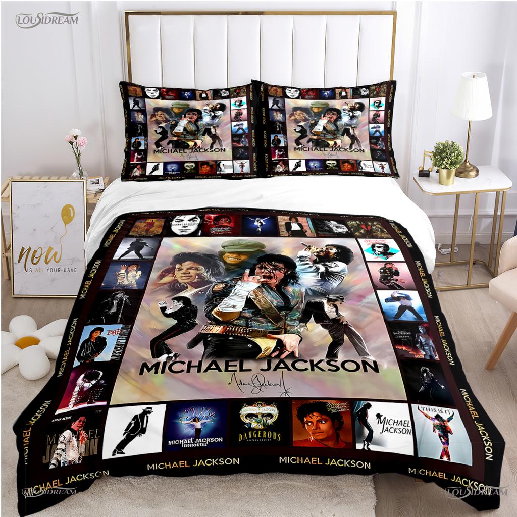 Comforter Casal Michael J-Jackson All Season Comforter Bedding Set Soft And S Single/Double/Queen/King