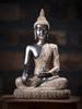 11cm Buddha Seated Resin Crafts Retro Creative Miniature Home Furnishings Home Decoration