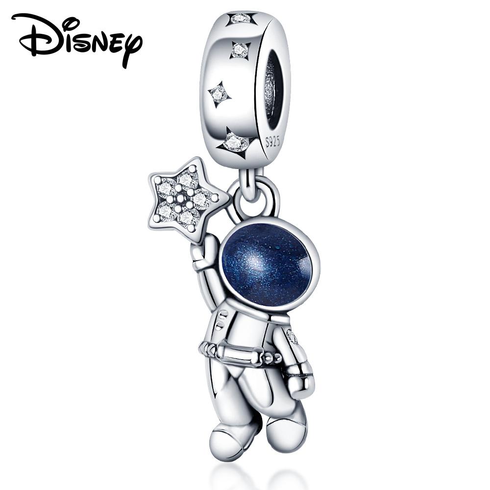 Disney 925 Silber Winnie Puuh Kürbiswagen und Minnie Anhänger Perlen Geeignet für DIY Armband Kann an Familie und Freunde verschenkt werden