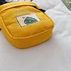 Autumn and Winter New Canvas Small Bag Women's Korean Version Fashion Shoulder Bag Ins Student Casual Messenger Dinosaur Small Square Bag