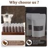 7/14Pcs Coffee Bean Storage Tubes with Walnut Wood Display Stand Portable Single Dose Coffee Bean Container Sealed Coffee Bean