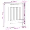 Radiator Cover Glossy White 78 x 19 x 81.5 cm