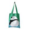 Korean Style Cute Panda Knit Shoulder Bag - Large Capacity Commuter Tote