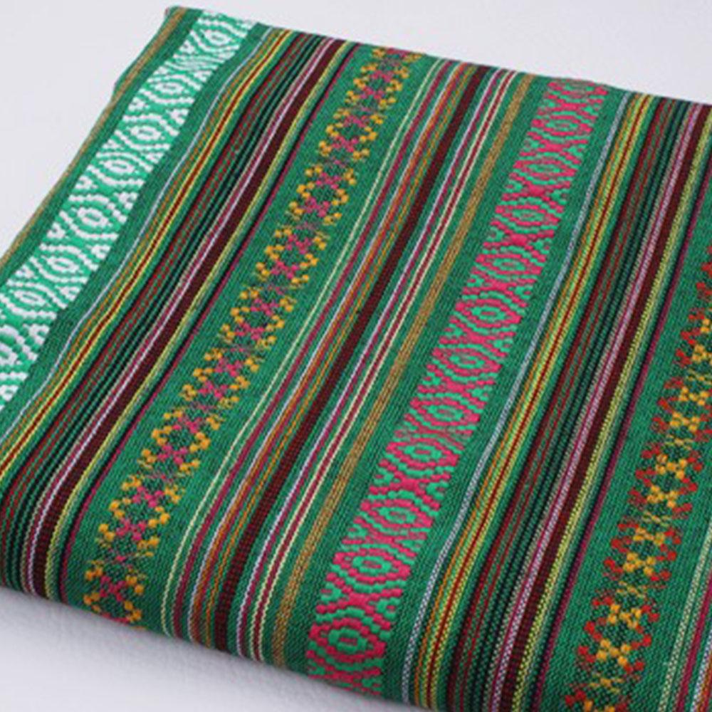 50X150cm Striped Jacquard Boho Style Fabric Cloth Handcraft Geometric Thick Fabrics Home Wall Decoration Sewing Handbag Garments