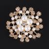 Fashion Accessories Wedding Dress Women Flower Brooches Pins Crystal Rhinestone Jewelry Pearl
