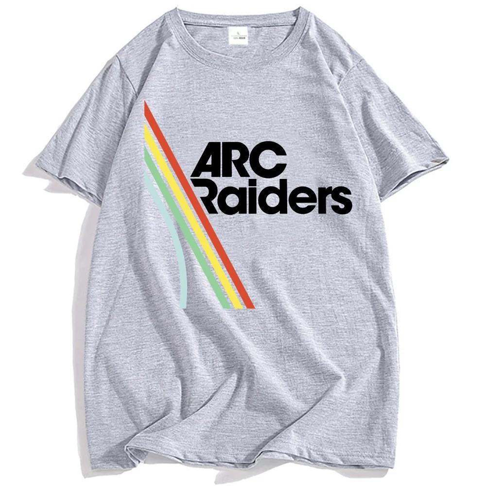 Unisex Kleidung Heißes Spiel ARC Raiders Regenbogen Print T-Shirt Baumwolle Kurzarm Locker Männer T-Shirts Unisex Streetwear Grafik T-Shirt