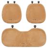 New Thick Car Plush Seat Cushion with Winter Warmth Cartoon Bear Car Seat Cover Half Pack Seat Cushion Waist Cushion Headrest