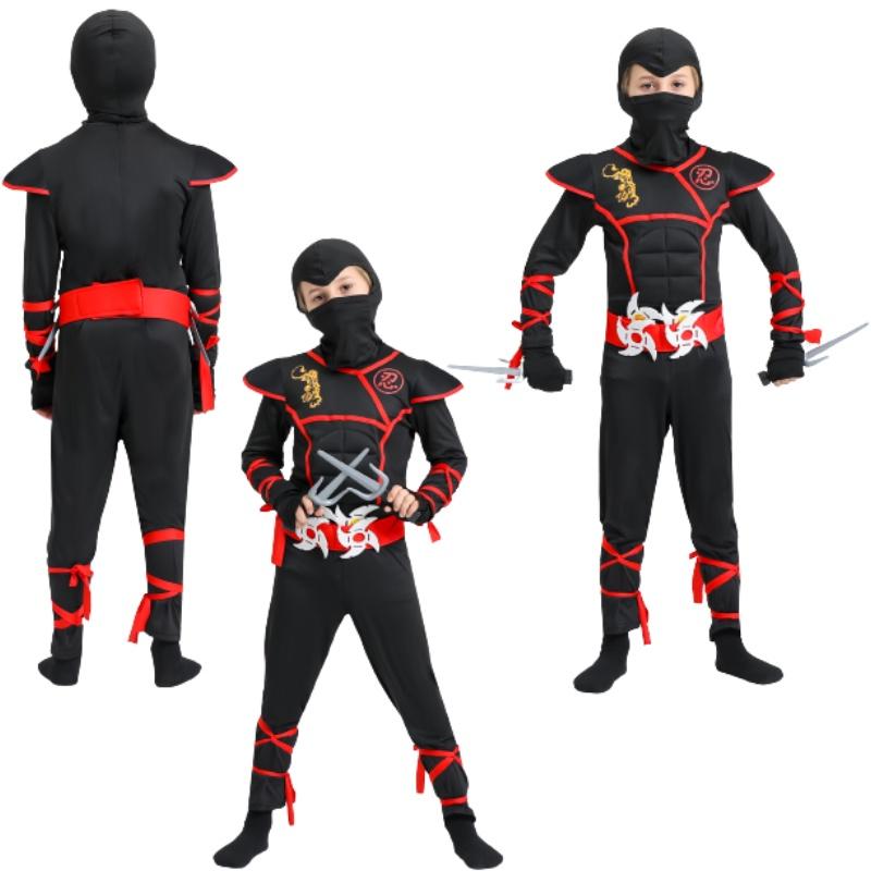 Nový Halloweenský Cosplay Anime Kostým Pro Děti Samurajský Kostým Ninja Oblečení Od Yixi Apparel Vhodný Pro Divadelní Představení