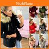 Fur Womens Winter Lined Parka Hooded Jacket Warm Thick Overcoats Outwear Coats