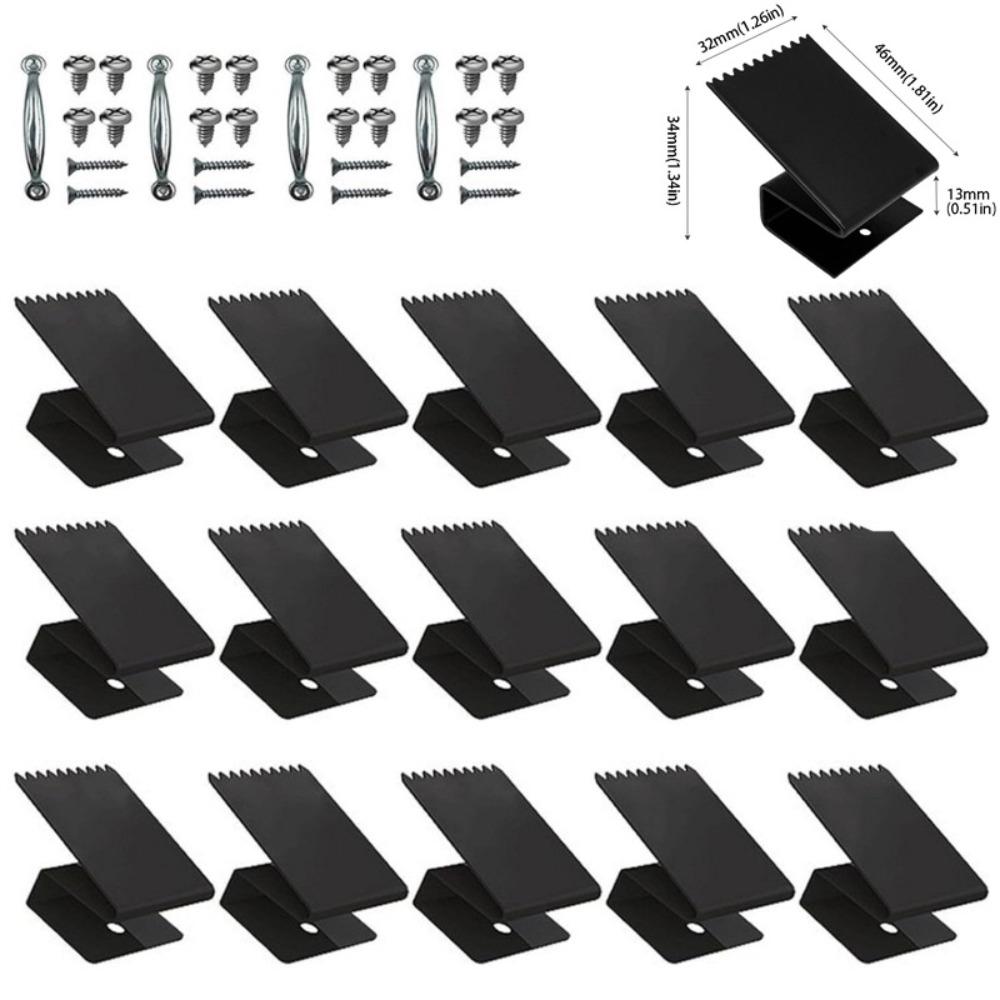 

Glued Wooden Hurricane Clips Reusable Hardware Board-Up Clips Reusable Clips Brick Surface