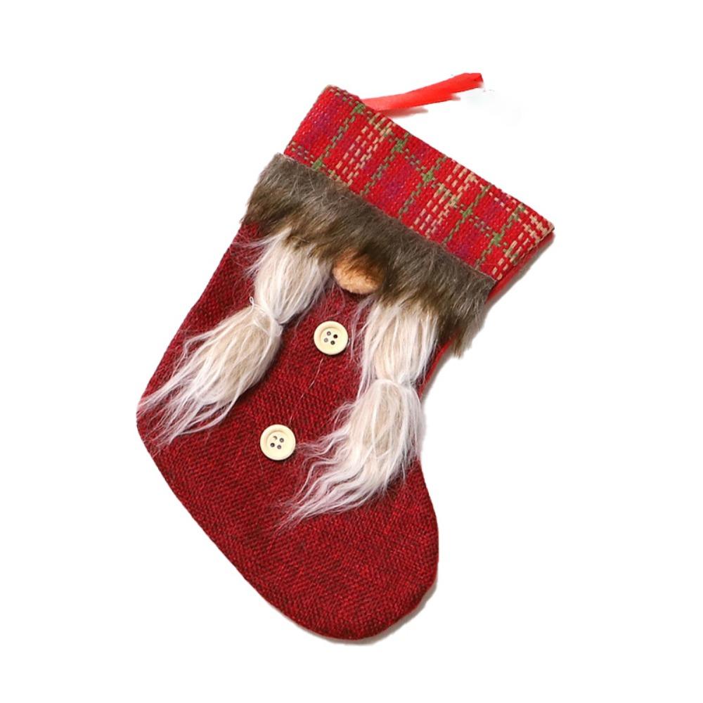 Handmade Christmas Sock Hanging Ornaments Cartoon Christmas Tree Pendant  Xmas Tree Decor