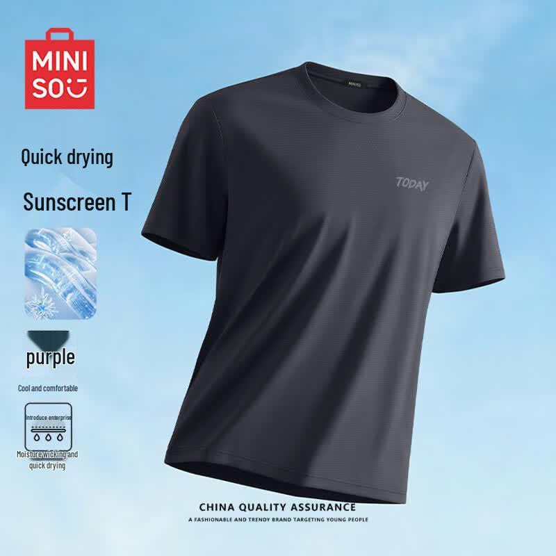 MINISO Men s Quick-Dry Cooling Ice Silk T-Shirt M