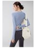 Women's Seamless Knit Yoga & Pilates Slimming Long Sleeve Top with Finger Cots