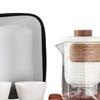 Ceramic Tea Set with Infuser And 3 Cups - Sleek Functional