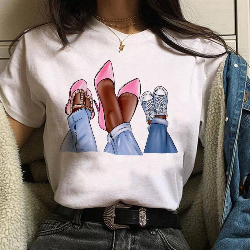 

Vintage Clothes New T-Shirt For Women s Clothing Girl Kawaii Mother Printed T-Shirt Simple Summer O-Neck Female Basic Tshirt XXXL білий