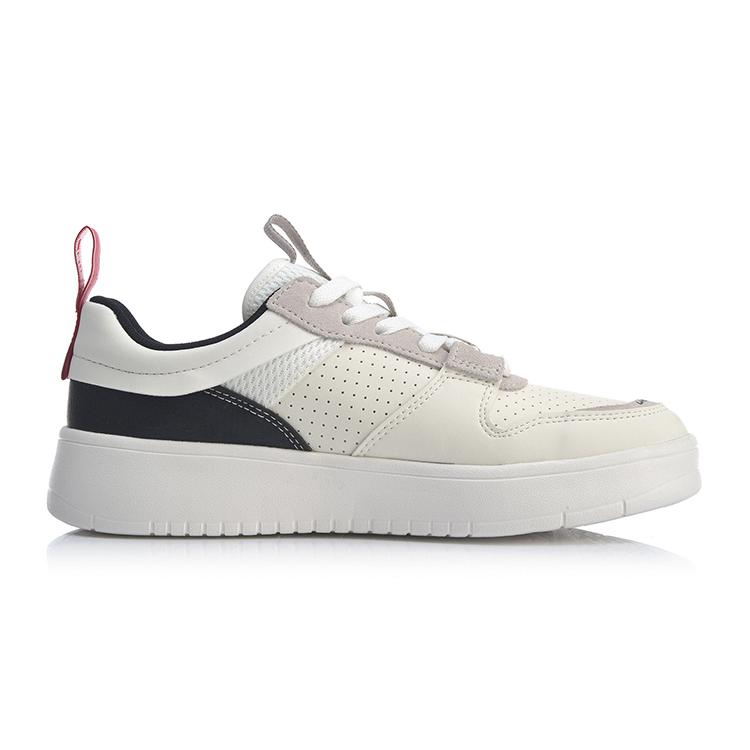Li Ning Superwave Slip Resistant Abrasion Resistant Low Top Sports Casual Shoes Men's White Gray AGCP085-1