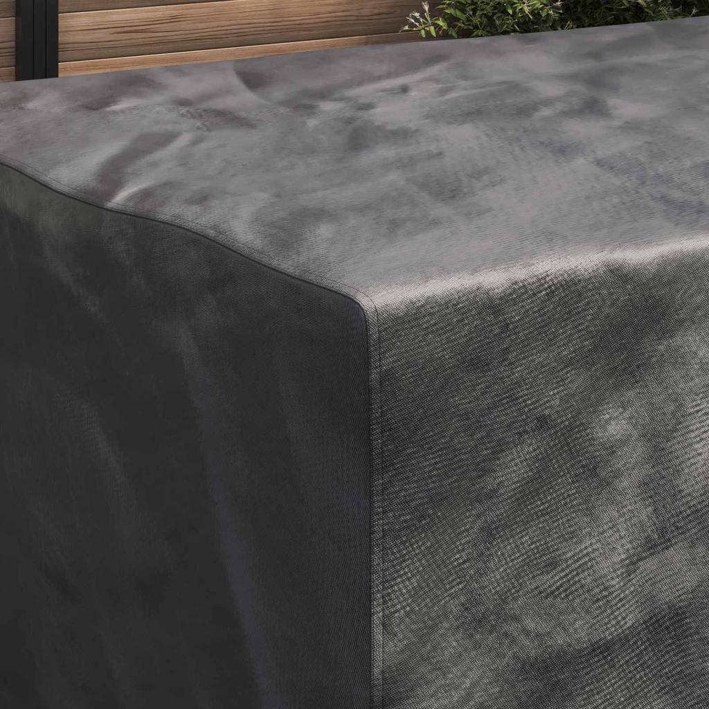 Solid Black Furniture Cover 230 x 165 x 80 cm 210D