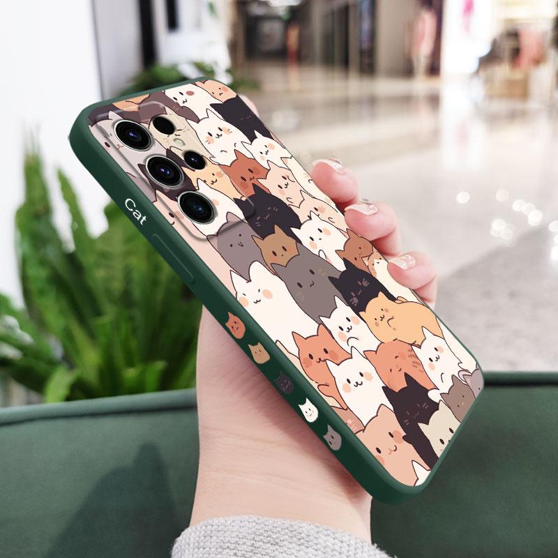 

Stacking Cat Phone Case For Samsung Galaxy S26 Plus Ultra Silicone Cover Galaxy S26 Ultra