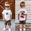 Dragon Ball T-shirt Boys Girls Clothes Fashion Goku Anime Figure Print Clothing Tops Kids Summer Breathable Tops Birthday Gift