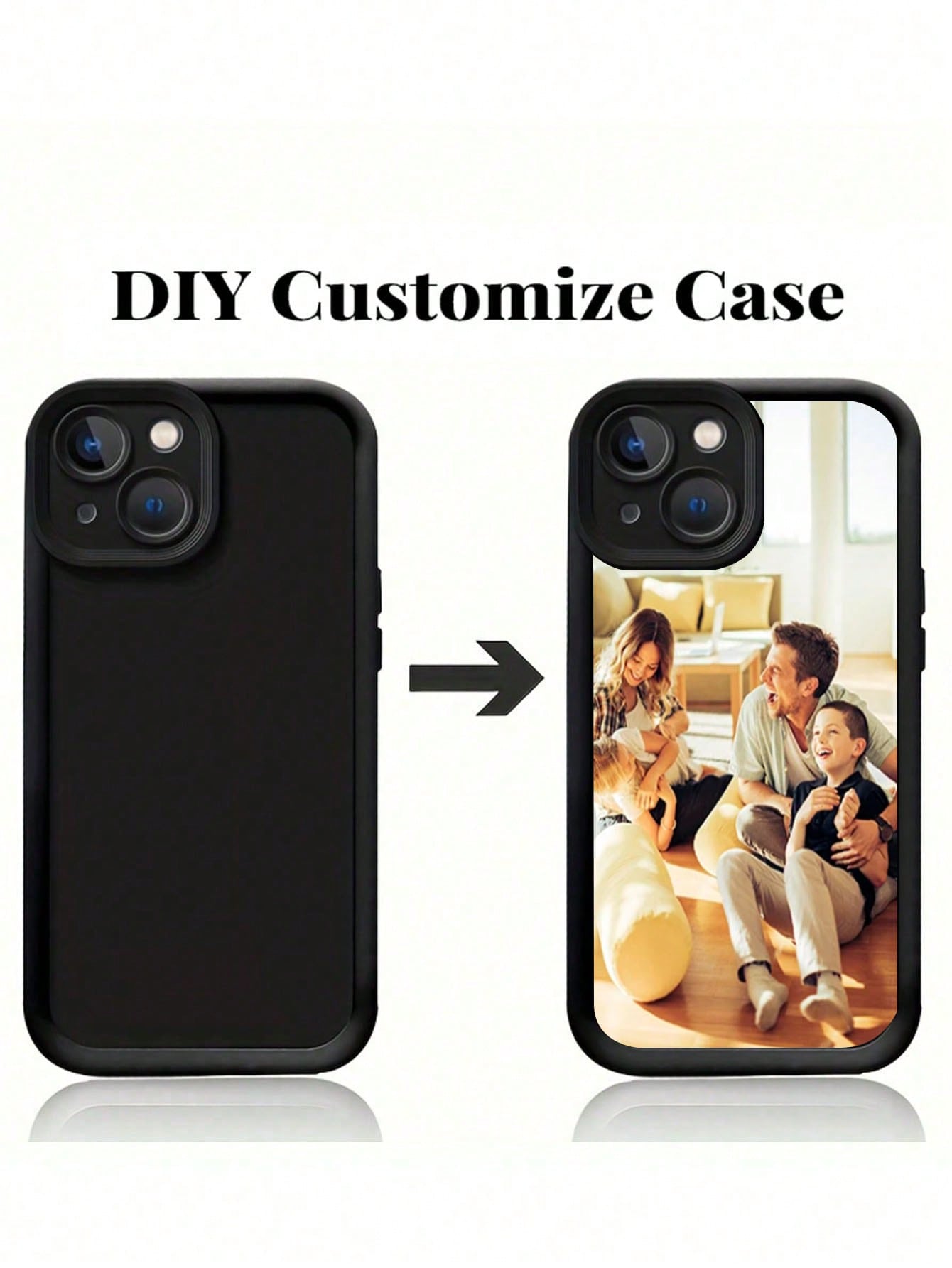 

DIY Personalized photos Customized Frosted Case For iPhone 16 15 14 13 12 11 Pro Max SE 2020 2022 XS XR MAX back cover cases iPhone 11 чёрный
