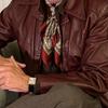 May Kaji American retro headband square scarf neck shirt with cashew flower paisley silk scarf suit accessories