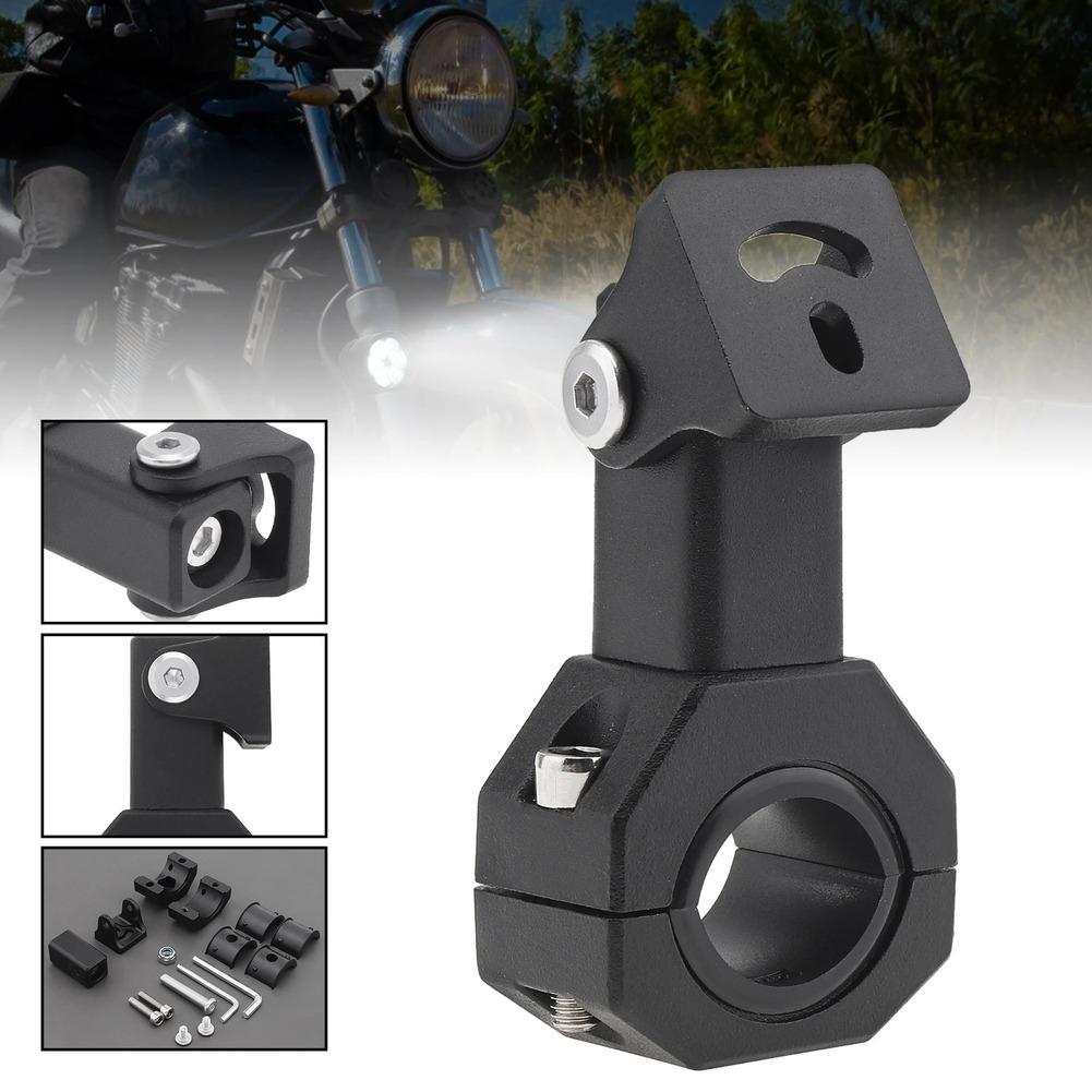Aluminum Alloy Adjustable Spotlight Bracket for Motorcycles ATV UTV Electric Vehicles Multi Angle Vehicle Bumper Handlebar
