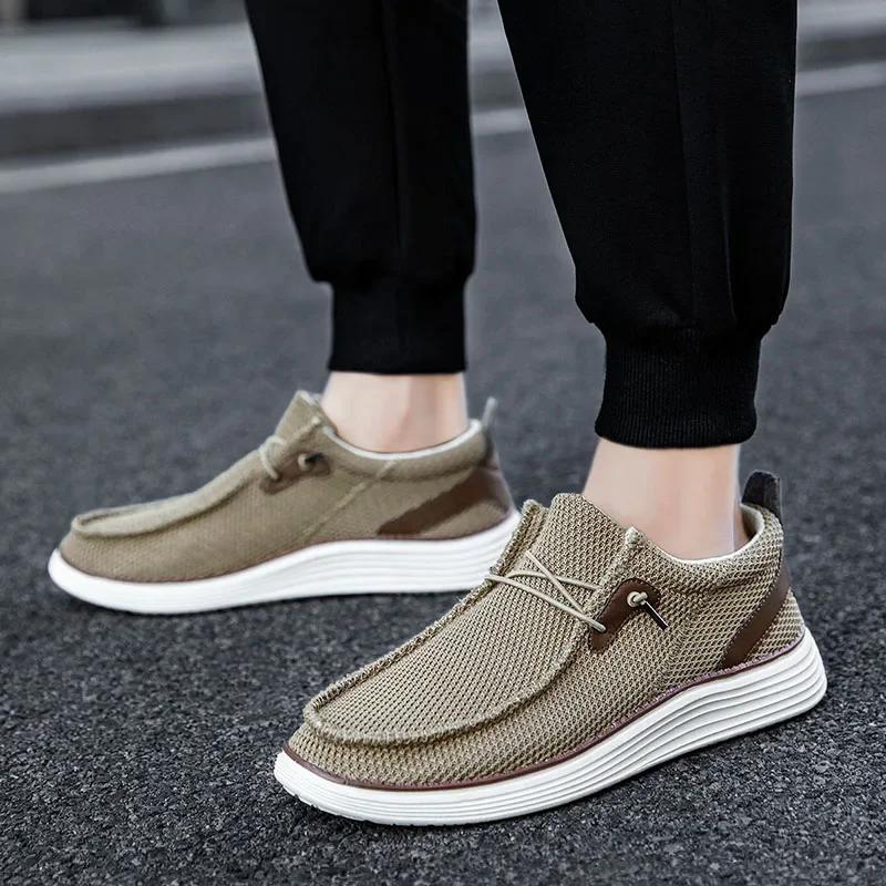 Fashion Fujeak Casual Board Shoes for Men Anti-slip Plus Size 39-46 Sneakers Breathable Trend Mesh Footwear Fashion Classic Men's Shoes