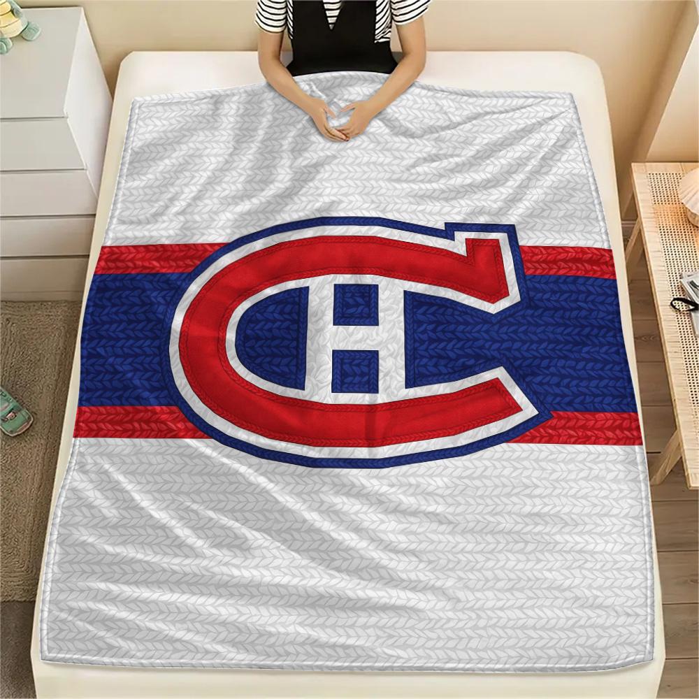 Montreal Canadiens Flannel Blanket, High quality Comfortable for All Seasons, Home Decor, Warmth and Comfort