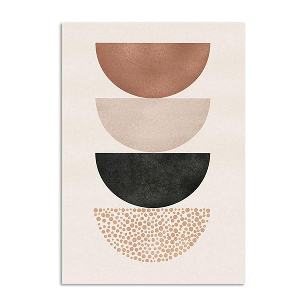Abstract Lines Art Prints Boho Plant Leaves Wall Pictures Beige Posters Nordic Modern Canvas Painting Living Room Decor Painting