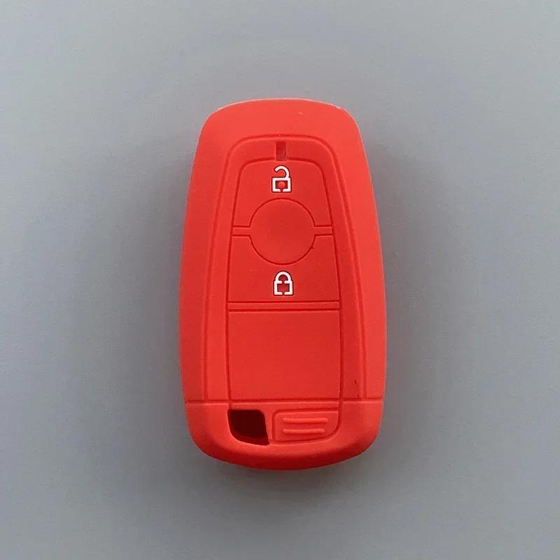 

Silicone Car Key Cover Case for Ford Raptor Ecosport Ranger F150 F250 F350 Button Remote Key красный
