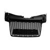 RS Style Front Honeycomb Grill Grille Fit TT TTS 2006-2014 Gloss Black