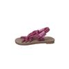 Fashion New Colourful Braided Sandals for Women Summer Flat Bottom Beach Bohemia Rome Women Cool Hemp Rope Sandal Casual Female Shoes