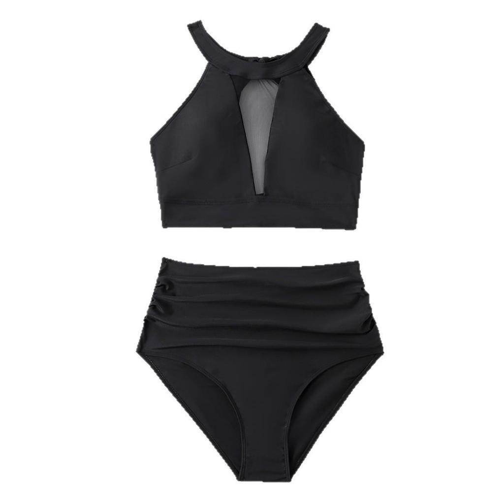 2025 Women's Plus Size Halter Bikini: European & American Style