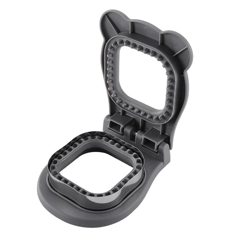 Sandwich Cutter and Sealer Flip Sandwich Cutting Tool for Kids Lunch Stainless Steel Blade Circular Sandwich Bread Toast Mold