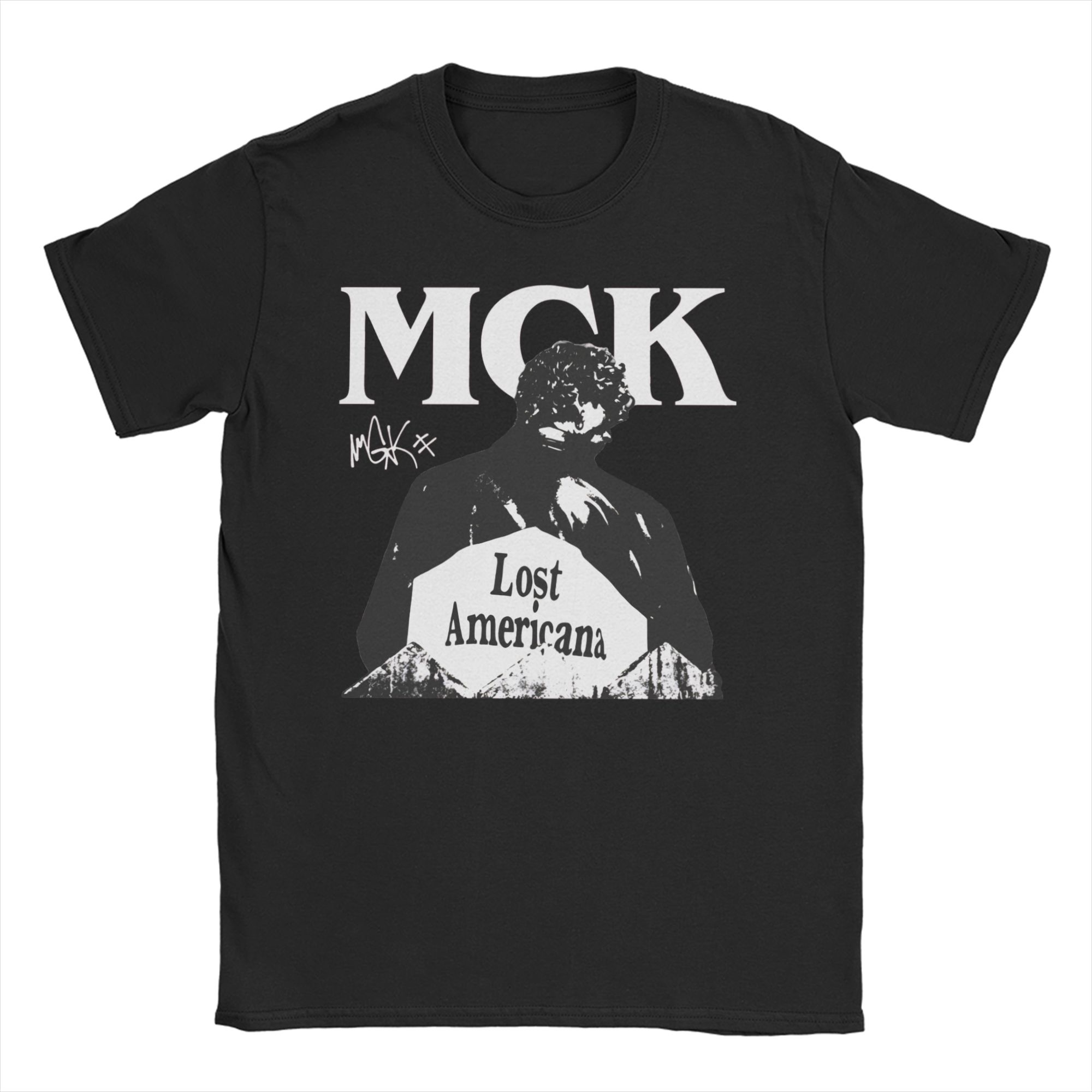 

Vintage MGK Lost Americana Tour Music Concert T-Shirt Unisex Women s 100% Cotton T Shirts Short Sleeve Tee Shirt Gift Idea Clothing 4XL