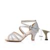 Neue Diamantbesetzte Latein-Tanzschuhe für erwachsene Frauen, Professionelle Tanzschuhe mit weicher Sohle, Mittlere Absätze für Damen