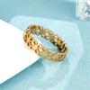 Simple Hollow Ring, Four-leaf Clover Ring Ins Feminine Non-fading Jewelry