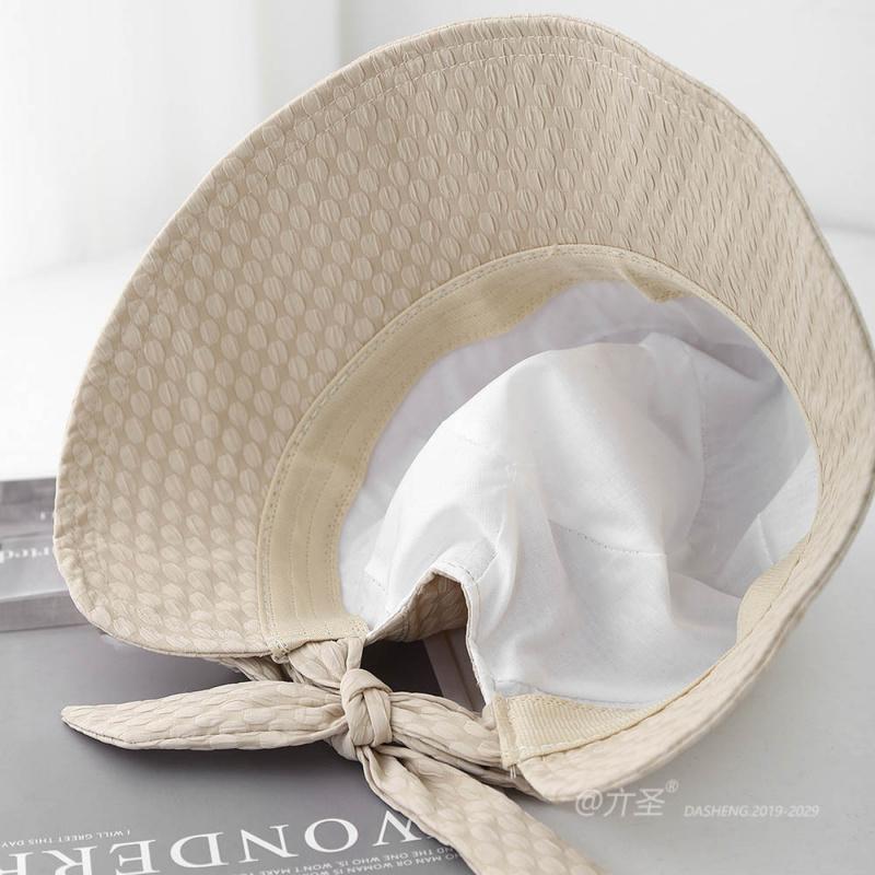 Japanese Visor Hat Ladylike Temperament Bucket Hat Small Face Wide Brim Sun Protection Hat Spring and Summer Fashion Sun Hat