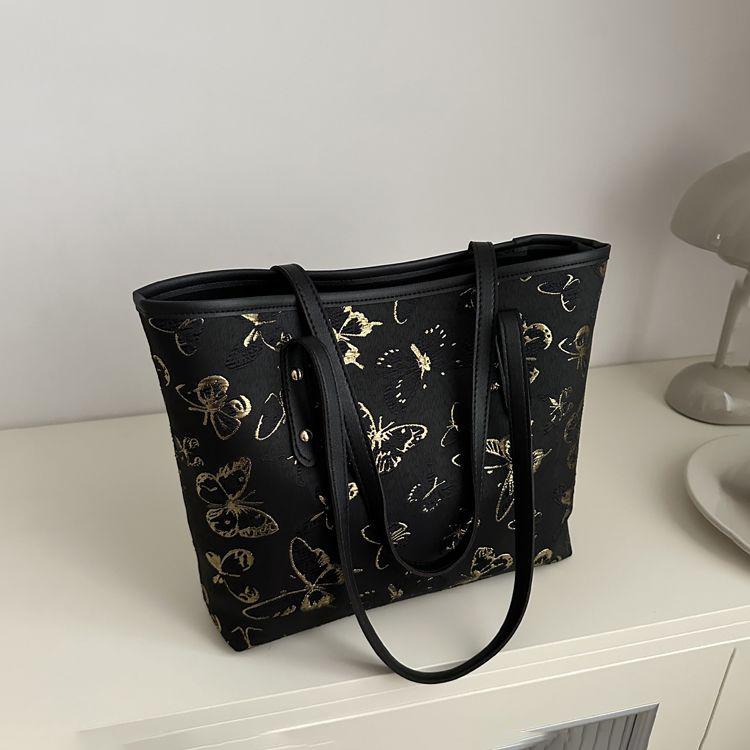 Commuter Bag for Women, Large Capacity 2024 New Fashionable Butterfly Versatile Shoulder Bag, Casual Class Commuting Tote Bag