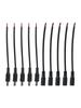 For Connecting LED Light Dc Power Cord Connector 5 Pairs