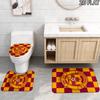 3Pcs Flannel Toilet Mat Set Mtdmotherwell Fc Bathroom Rug Bath Carpet Non Slip Home Decor