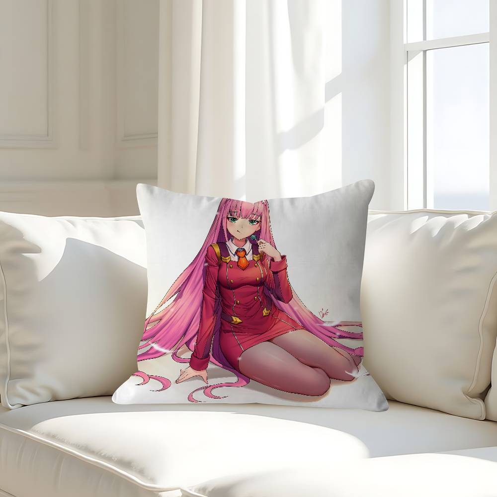 

D-DARLING In The F-FRANXX Наволочка Съемная Моющаяся Наволочка – Всесезонный Мягкий Лен 16x16Inch