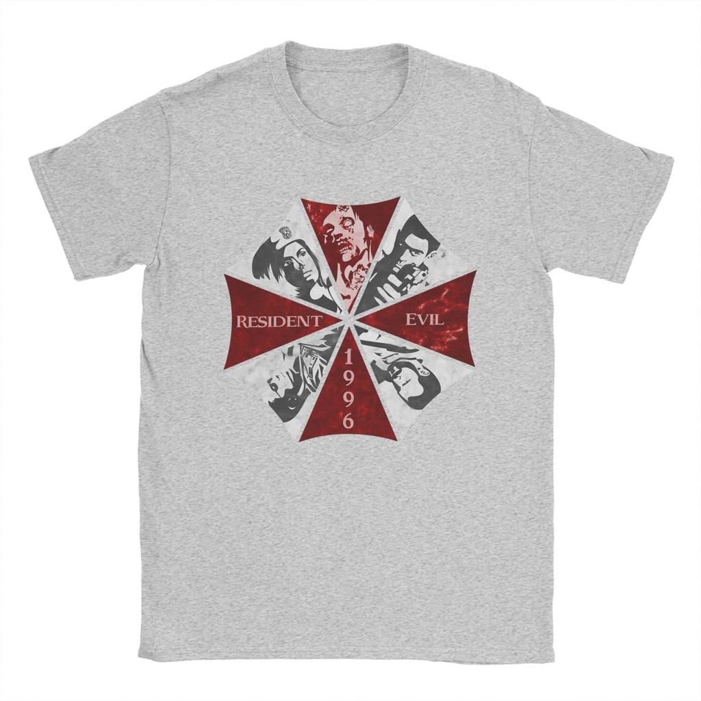 Umbrellas Corps Residents Evils T Shirts Men's Cotton Funny T-Shirt Round Collar Tee Shirt Short Sleeve Tops Summer