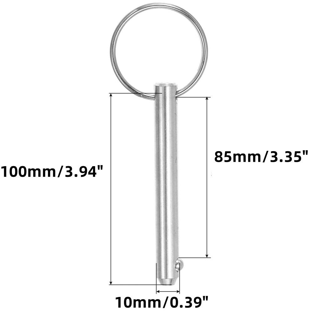 4 Pcs 316 Stainless Steel Quick Release Pins Bimini Top Pin Boat Marine Hardware For Deck Boat Bimini Top