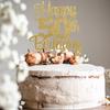 Happy 50th Birthday Cake Topper - 50th Birthday Decorations,50th Topper,50 Cake Party Decorations,50 Anniversary Decor
