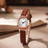2026 Mori Girl Style Artistic Square Watch: Retro Leather Strap, Simple Design for Women and Female Students